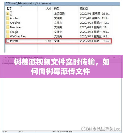 树莓派视频文件实时传输，如何向树莓派传文件 