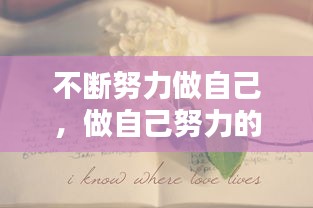 不断努力做自己，做自己努力的说说 