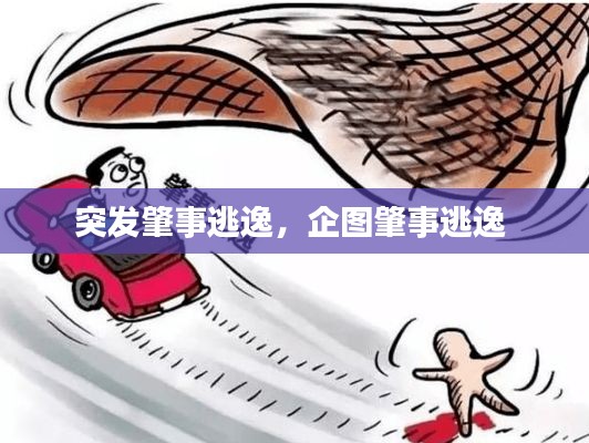 突发肇事逃逸，企图肇事逃逸 