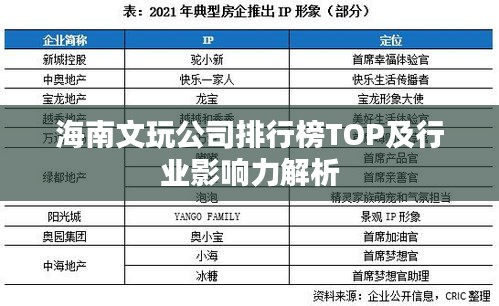海南文玩公司排行榜TOP及行业影响力解析