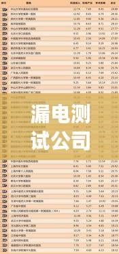 漏电测试公司排名揭晓，行业影响力榜单重磅出炉！