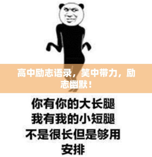 高中励志语录，笑中带力，励志幽默！