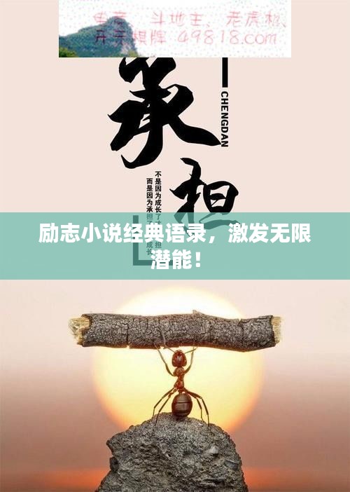 励志小说经典语录，激发无限潜能！