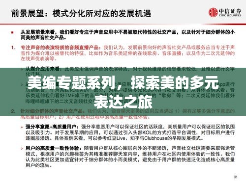 美编专题系列，探索美的多元表达之旅