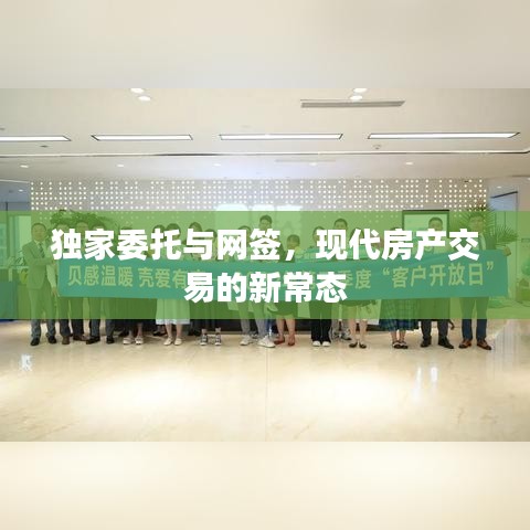独家委托与网签，现代房产交易的新常态