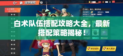 白术队伍搭配攻略大全，最新搭配策略揭秘！