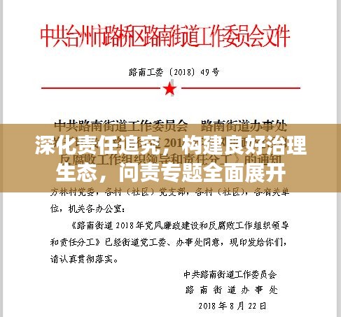 深化责任追究，构建良好治理生态，问责专题全面展开